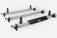 3 Ulti Bar+ Aluminium Roof Rack Bars For The Swb Low Roof Vauxhall Vivaro 2014-2019 Van - VG315-3